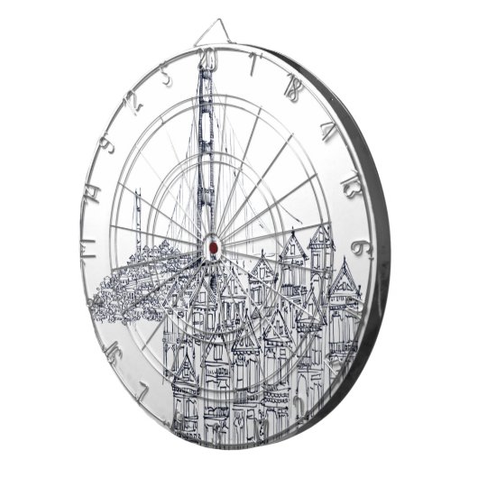 Golden Gate Dartscheibe (Vorderseite rechts)