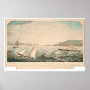 Golden Gate-Eingang nach San Francisco (0642A) Poster