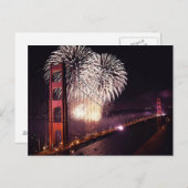 Golden Gate feiert 75-jährige PostCards Postkarte (Vorne/Hinten)