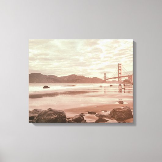 Golden Gate Gate at Marshall Beach Leinwanddruck (Vorderseite)