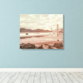 Golden Gate Gate at Marshall Beach Leinwanddruck (Insitu (Holzboden))