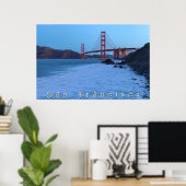 Golden Gate Gate at Marshall Beach Poster (Heimbüro)