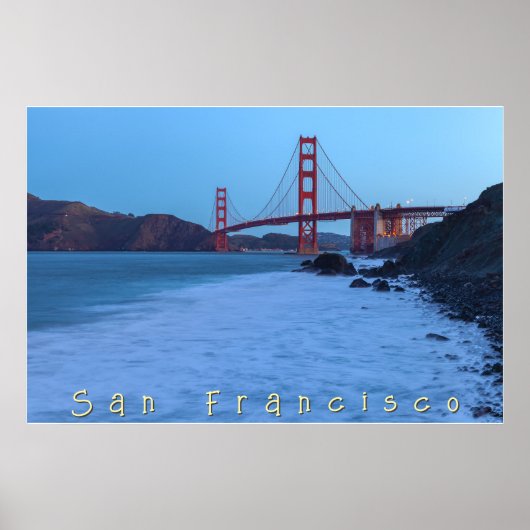 Golden Gate Gate at Marshall Beach Poster (Vorne)