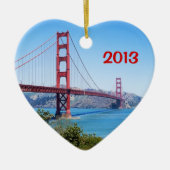 Golden Gate Heart Ornament (Vorne)