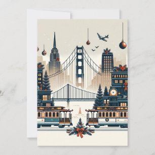 Golden Gate Holiday Magic San Francisco Weihnachte Einladung