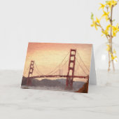 Golden Gate Inspiration Karte (Gelbe Blume)