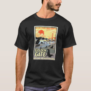 Golden Gate National Rec Area Park Vintage San Fra T-Shirt