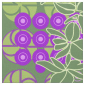 Golden Gate Park Retro psychedelisches Blumen Stoff (Nahaufnahme)