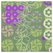 Golden Gate Park Retro psychedelisches Blumen Stoff (Muster)