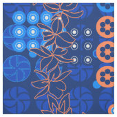 Golden Gate Park Retro psychedelisches Blumen Stoff (Muster)