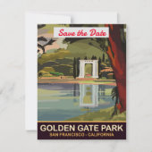 Golden Gate Park, San Francisco, Save The Date (Vorderseite)