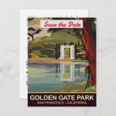 Golden Gate Park, San Francisco, Save The Date (Vorne/Hinten)