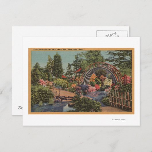 Golden Gate ParkTea Garden - San Francisco, CA Postkarte (Vorne/Hinten)