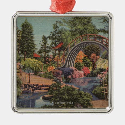 Golden Gate ParkTea Garten San Francisco, CA Ornament Aus Metall (Vorne)