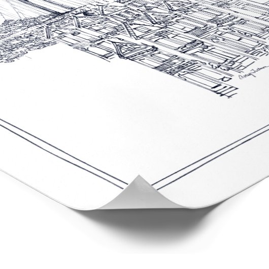 Golden Gate Poster (Ecke)