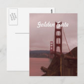 Golden Gate Postkarte (Vorne/Hinten)