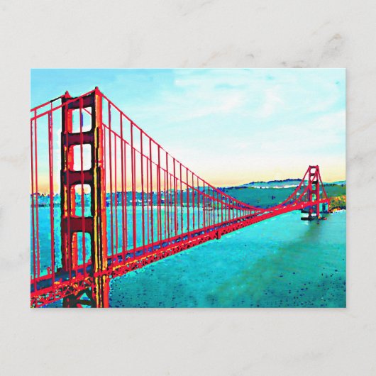 Golden Gate Postkarte (Vorderseite)