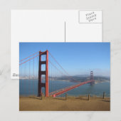 Golden Gate Postkarte (Vorne/Hinten)