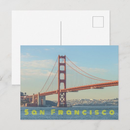 Golden Gate Postkarte (Vorne/Hinten)