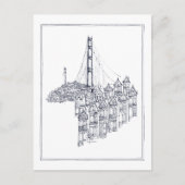 Golden Gate Postkarte (Vorderseite)