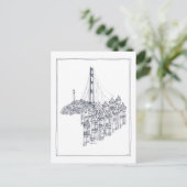 Golden Gate Postkarte (Stehend Vorderseite)