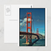 Golden Gate Postkarte (Vorne/Hinten)
