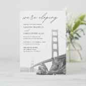 Golden Gate San Francisco Einladung (Stehend Vorderseite)