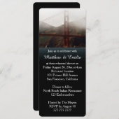 Golden Gate San Francisco Probe Abendessen Einladung (Vorne/Hinten)