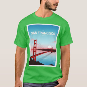 Golden Gate San Francisco Vintages Reisen T-Shirt