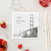 Golden Gate San Francisco Wedding Napkins Serviette (Beispiel)