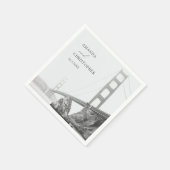 Golden Gate San Francisco Wedding Napkins Serviette (Ecke)