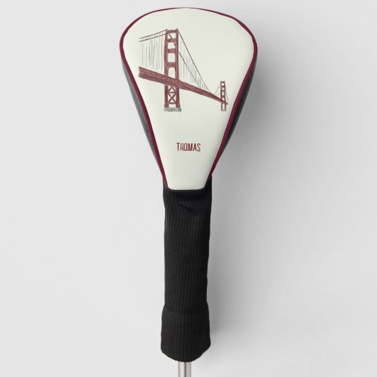 Golden Gate San Fransisco Golf im Tessin Headcover (Vorderseite)