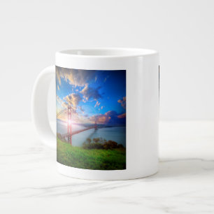 Golden Gate-Sonnenaufgang Jumbo-Tasse