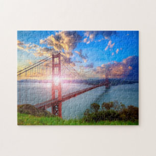 Golden Gate-Sonnenaufgang Puzzle
