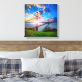 Golden Gate Sunrise Leinwanddruck (Insitu (Schlafzimmer))