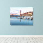 Golden Gate Sunrise Leinwanddruck (Insitu (Holzboden))