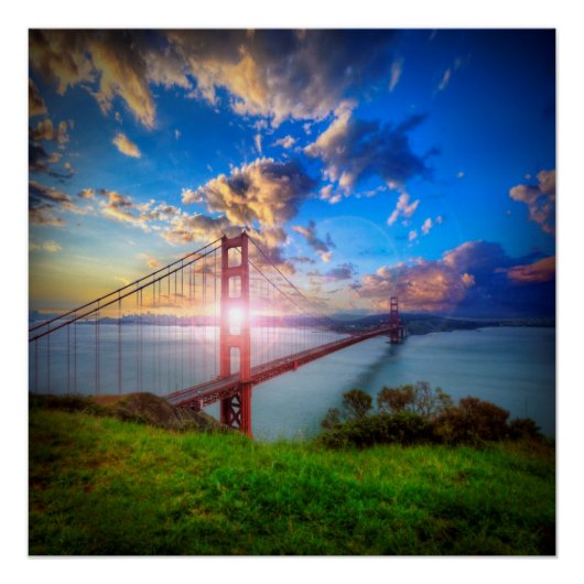 Golden Gate Sunrise Poster (Vorderseite)
