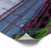 Golden Gate Sunrise Poster (Ecke)