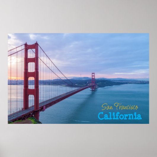 Golden Gate Sunrise Poster (Vorne)