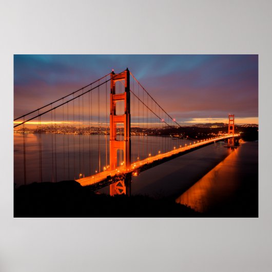Golden Gate Sunrise Poster (Vorne)