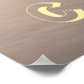 Golden Gate Sunrise Poster (Ecke)
