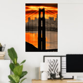 Golden Gate Tower Poster (Heimbüro)