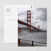Golden Gate von Fort Point Postkarte (Vorne/Hinten)