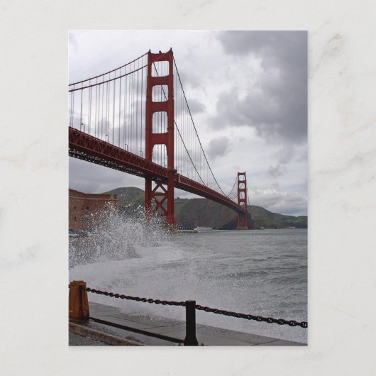 Golden Gate von Fort Point Postkarte (Vorderseite)