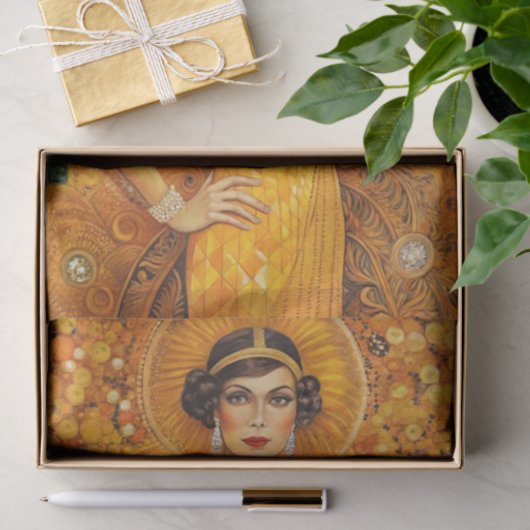 Golden Gatsby Art Deco Seidenpapier (Geschenk)