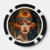 Golden Gatsby Glamour Pokerchips (Rückseite)
