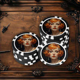 Golden Gatsby Glamour Pokerchips