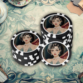 Golden Gatsby Glamour Pokerchips