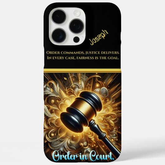 Golden Gavel: Justiz und Autorität Case-Mate iPhone Hülle (Rückseite)