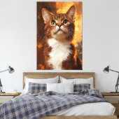 Golden Gaze Leinwanddruck (Insitu (Schlafzimmer))